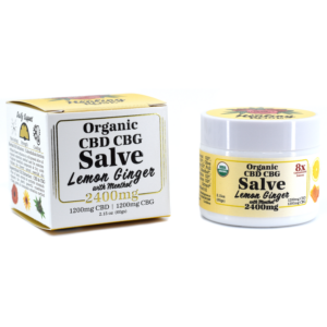 Organic Lemon Ginger CBD CBG Salve | 8x