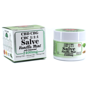 Vanilla Mint CBD CBG CBC Salve | 8x